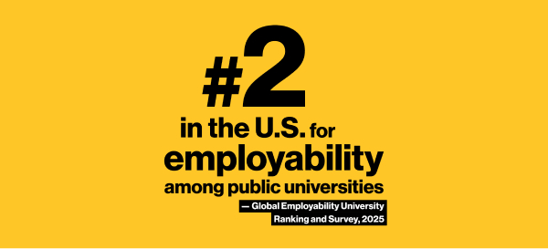 Image stating ASU is Number 2 in the U.S. f或 employability.